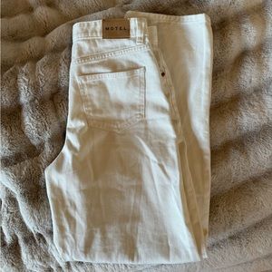 Motel Rocks White Parallel Jeans
